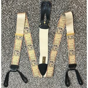Vintage Trafalgar Calvin Curtis Suspenders Braces Ups and Downs Horse Racing